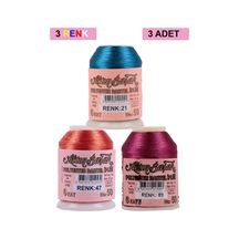 3 Adet Altınbaşak Oya Ve Dantel İpi 20 Gr - Royaleks - No: 047 - 089 - 021 Çok Renkli