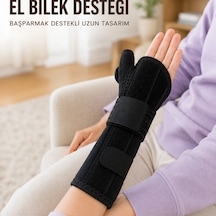 Başparmak Destekli El Bilek Ateli Metal Destekli Statik Bileklik Ayarlanabilir