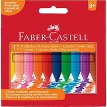 Faber-castell Mum Boya Grıp Jumbo 12 Renk 5281 122540 Çok Renkli