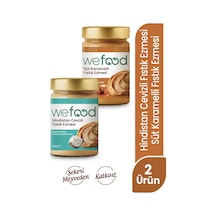 Süt Karamelli Fıstık Ezmesi 300 Gr + Hindistan Cevizli Fıstık Ezmesi 300 Gr