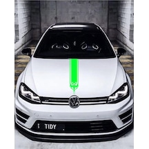 Oto Kaput Şerit Sticker Kılçık Tasarımlı Yeşil 15 60 Cm3054