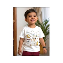 Stil X Ramazan Bayramı Baskılı Erkek Çocuk Tshirt, %100 Pamuklu Kumaş Beyaz-8
