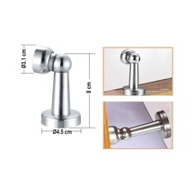 8 Cm Güçlü Mıknatıslı Kapı Tamponu Saten, Kapı Stoperi -9090492641165