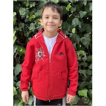 Gigas Işıklı Lisanslı 2ip Örümcek Adamlı Erkek Çocuk Hırka