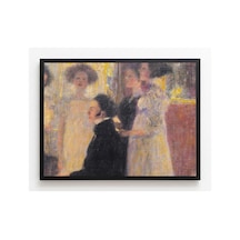 Klimt Piyanoda Schubert I Çerçevesiz Poster 30x42 Cm A3 Tablo Art Nouveau Duvar Dekoru