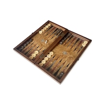 Helena Wood Art Klasik El Yapımı Ahşap Tavla Seti Büyük Boy