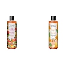 Care Pink Grapefruit & Pamelo Canlandırıcı Ve Nemlendirici Duş Jeli, 500 Ml Ve Turmeric Cilt Tonu Eşitleyici Ve Aydınlatıcı Duş Jeli 500 Ml- Vegan Açık Mavi
