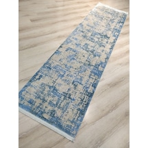 Türkmen Halı Pavia 1696A Mavi 80X300 Cm Ipeksi Salon Halısı