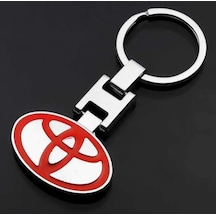 Toyota Kırmızı Metal Anahtarlık Araba Aksesuar Car Keychain