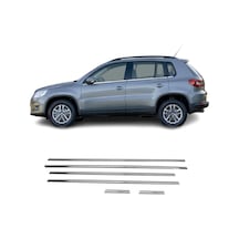 Vw Tiguan Krom Cam Çıtası 6parça 2007-2015 Arası P.çelik