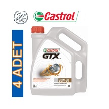 Castrol GTX 20W-50 Sentetik Motor Yağı 4 x 3 L
