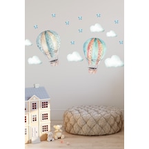 Uçan Hava Balonları Duvar Sticker Seti