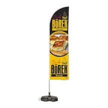 Börek Temalı Tek Yelken Bayrak V2 1 Adet