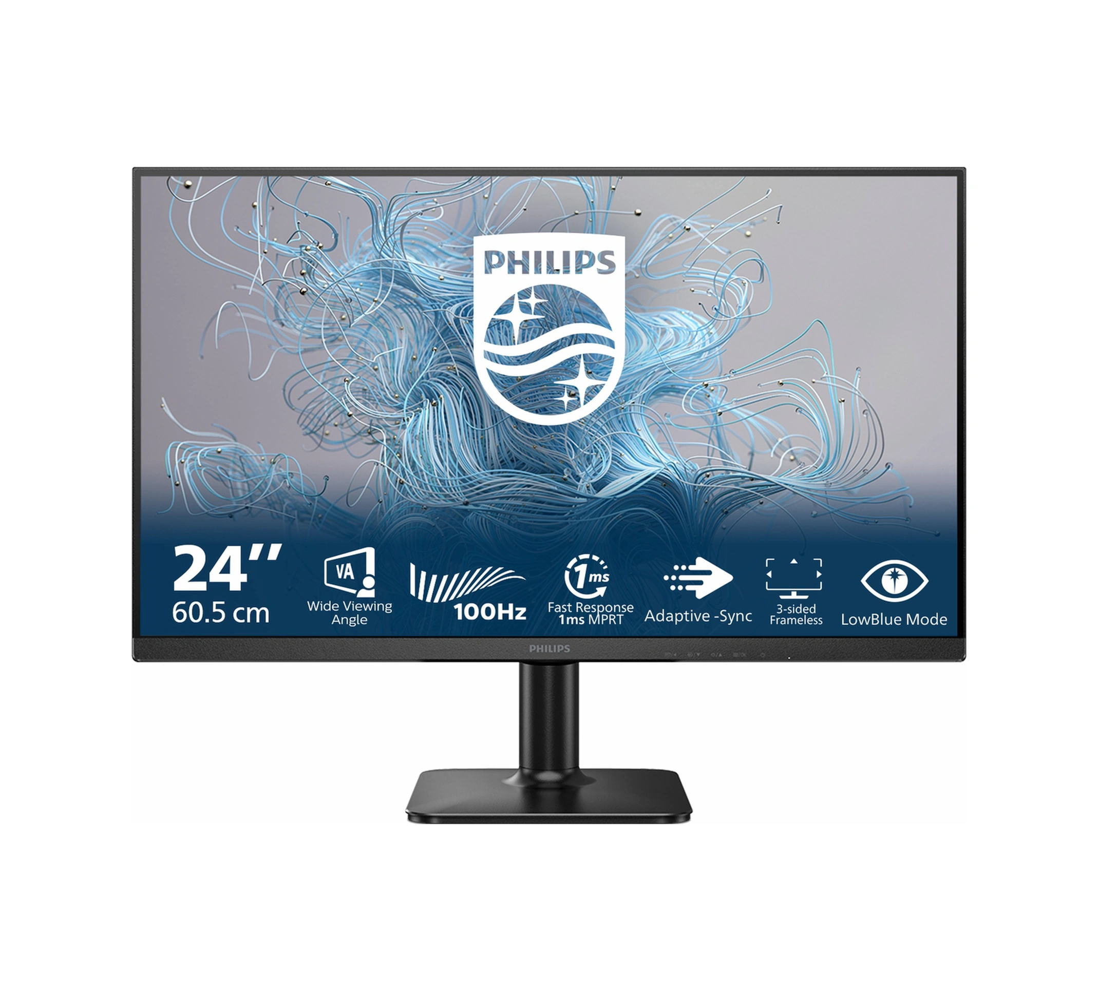 Philips 24e2n1100lb 23.8" 100hz 1ms Vga+hdmı Fullhd Adaptive-sync Va Vesa Monitör