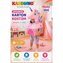 Kardinno Uçan Atınız Mimi Uni Karton Giyilebilir Çocuk Kostümü Etkinlik Parti Doğum Günü Kostüm Kahverengi
