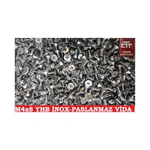 M4X8 Yhb Inox Havşa Vida 24-50-100 Adet Seçenekli 24 Adet