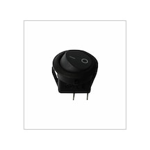 Aç Kapa Anahtar İki Ayak Işıksız Yuvarlk 12v Kcd-202-201n 2 Adet