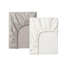 Ikea Elenast Tek Kişilik Çarşaf 60 X 120 Cm Beyaz - Gri