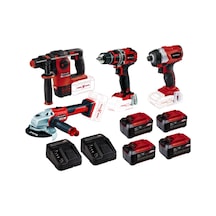Einhell Kit21 18V 5.2 Ah Li-ion 4 Akülü Matkap + Tork Sıkma + Taşlama + Kırıcı Delici Set