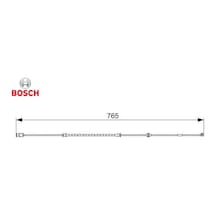 Ön Fren Balata Fişi İkaz Kablosu Astra G 99-05 Zafıra 99-05 768mm Bosch 6235674/ 13153473/ 9195064
