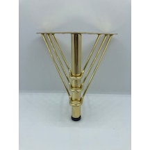 Metal, 15 12 12 Cm Gold Kaplama Koltuk,baza, Ayağı 4 Adet