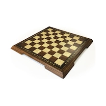 Helena Wood Art Masif Ceviz Sedefli Satranç Tablası 42 cm