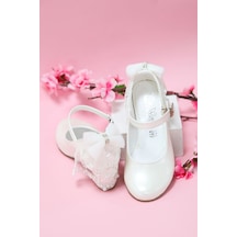 EPAAVM - Topuklu Beyaz Rugan Kız Çocuk Ayakkabı - MWM012601P Beyaz