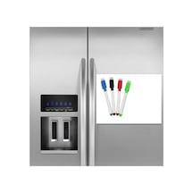 Magnetli Kalemli Buzdolabı Notluk 25x35 Cm - Magnet Planlayıcı Buzdolabı Not Panosu + 2 Kalem Sürpriz Hediyeli