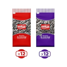 Tadım Ayçekirdeği 180 Gr Kavrulmuş Siyah Ve Bol Tuzlu 24 Lu Karma Paket