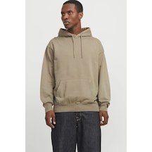 Jack & Jones Jjecharge Faded Erkek Sweatshirt Bej