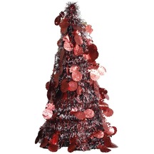 T.concept Yılbaşı Masa Süsü Yeni Yıl Yapay Noel Ağacı Parlak Kırmızı