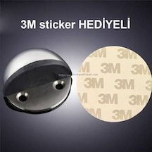Marelli İnox Yarım Ay Tipi Saten Yer Tamponu 3m Sticker Hediyeli
