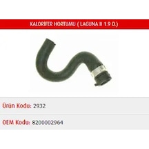 Master M2932 Kalorifer Hortumu 8200002964