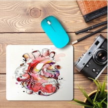 Anatomik Kalp Baskılı Mousepad Mouse Pad
