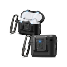 Airpods Pro 3 İle Uyumlu Kılıf Lock Fit Matte Black - Acs09825