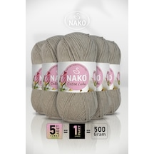 Cotton Lüks - 97546 Taş - 5'li Paket - 100gr/330m - Pamuklu Hırka Yelek Amigurumi İpi