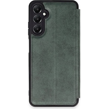 Ilkeshop Newface Samsung Galaxy Uyumlu A05s Kılıf Flip Cover - Koyu Yeşil