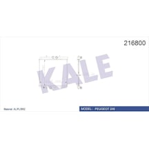 Kale 2039011ab Radyatör 206 98 1.0- 1.4- 1.6 16v Mek Klimasız 415x380x25 1330.37- 9647511480- 1333.12- 1330.h2