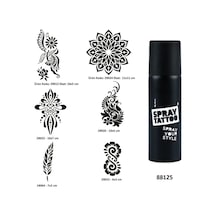 Kadın Sembolleri Spray Tattoo Geçici Dövme Yapma Seti Dark Siyah