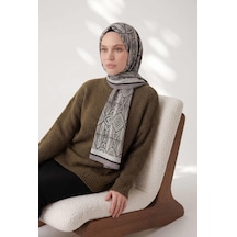 Silk Home Nature Desen Gümüş 75x195 Soft Şal Çok Renkli