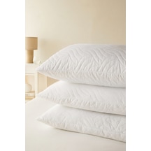 Ocean Home Textile 3'lü 900 Gr Kapitoneli Silikon Yastık Seti 50 X 70 Cm Beyaz
