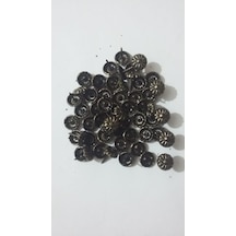 Kabara Raptiye Çivisi Bakır Desenli Çapı 11 MM Boyu 12 MM 50 Ade