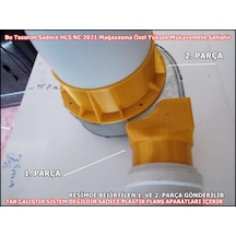 Toz Hava Emici Salyangoz Fan Plastik Flaşları 2 Parça