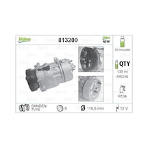 Volkswagen Polo 1995-2009 Arası 100 1.6 Valeo Marka Klima Kompresörü