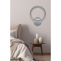 Legacy Aura Modern Tasarım Gri Renk Gün Işığı Ledli Hol - Banyo - Mutfak - Salon Led Duvar Aplik Gri Çok Renkli