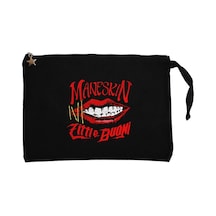 Maneskin Zitti e Buoni Siyah Clutch Astarlı Cüzdan / El Çantası Siyah