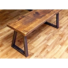 Metal Bank Ayağı Ahşap Kütük Sehpa Ayağı Siyah