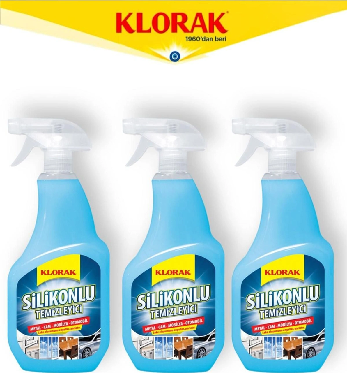 Silikonlu Temizleyici 800 Ml 3 Adet Diğer