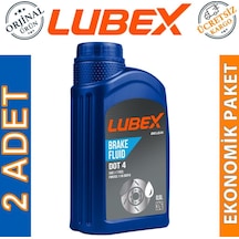 Lubex Brake Fluid Dot 4 Fren Hidrolik Yağı 500 Ml 2 Adet