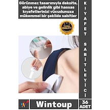Bant Şeffaf Güçlü Yapışkanlı Dekolte Abiye Gelinlik Çift Taraflı Vücut Kıyafet Sabitleme Bantı